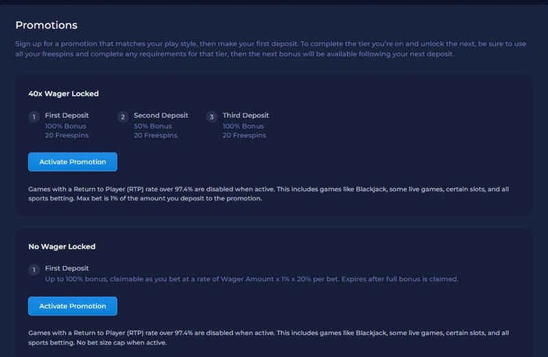 rainbet promotions page